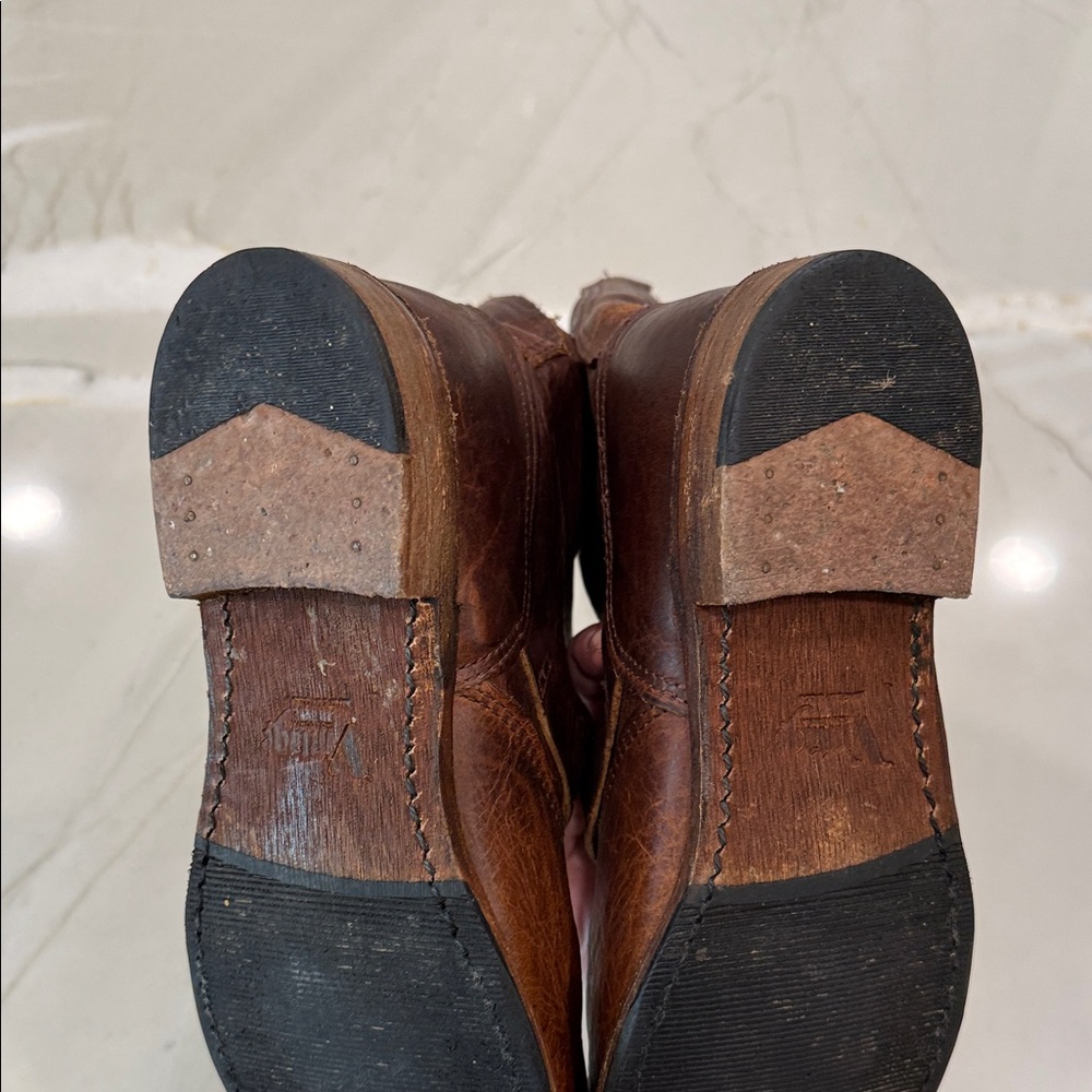 Brown Leather women’s Boots 8.5 - Picture 9 of 11